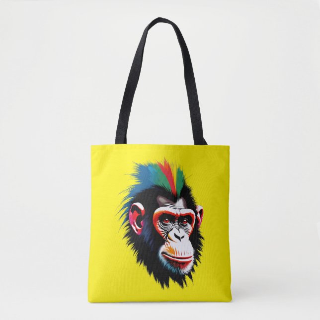 Bolso De Tela Punk Chimp (Anverso)