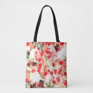 Bolso De Tela Punk de lunares rojos sucios rosa Grunge