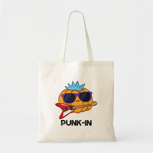 Bolso De Tela Punk en divertido Punk Calabaza de Rock Pun (Frente)