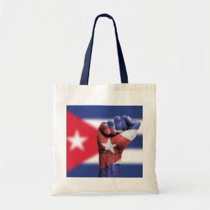 Bolso De Tela Puño de Bandera de Cuba