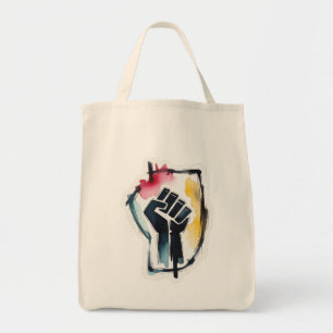 Bolso De Tela Puño de Poder de Marzo Arte de Justicia Social Res