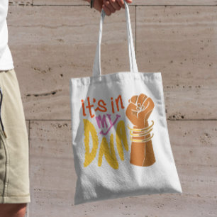 Bolso De Tela Puño del mes de la historia negra del Adn
