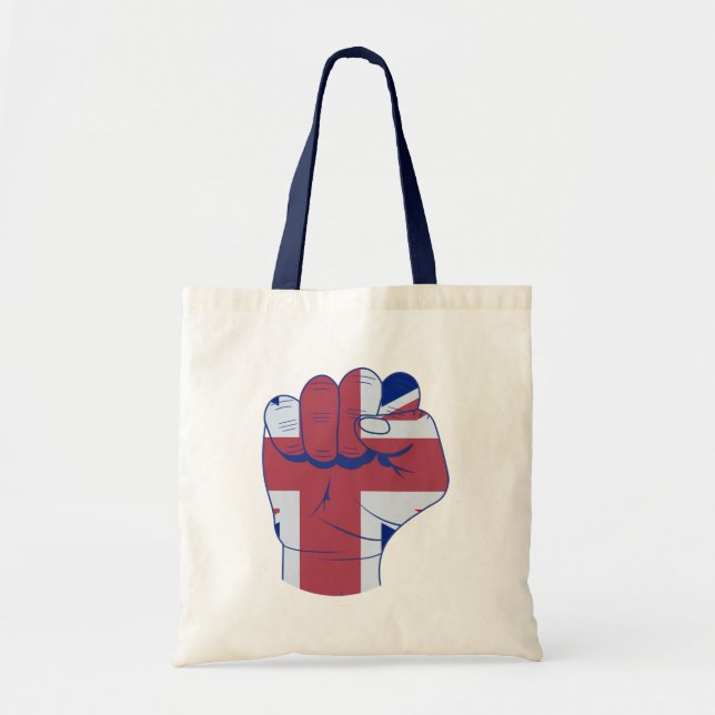 Bolso De Tela Puño elevado británico (Frente)