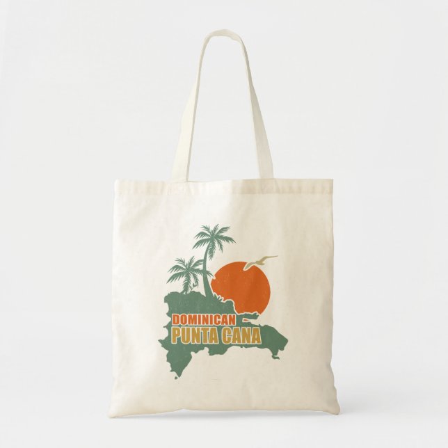 Bolso De Tela Punta Cana Dominican - Vacaciones Familiares Vinta (Frente)