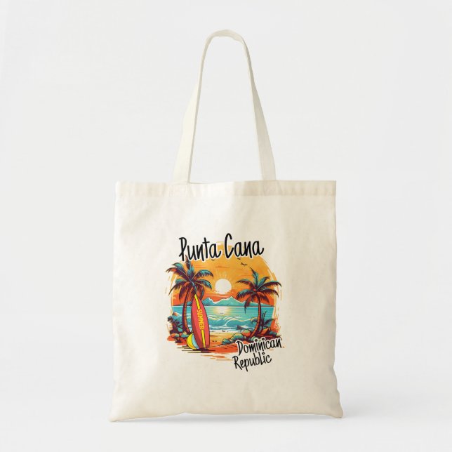 Bolso De Tela Punta Cana Familia Dominicana Vacation Beach (Frente)