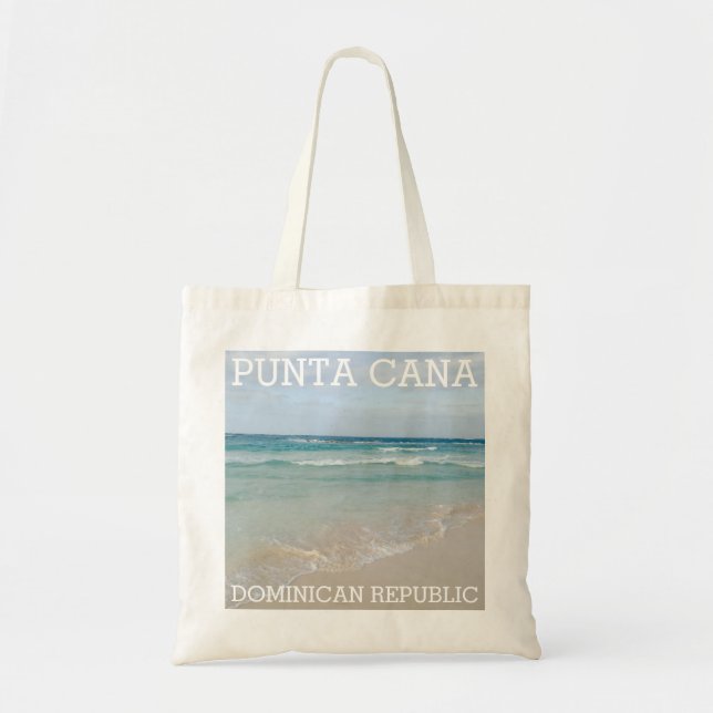 Bolso De Tela Punta Cana, República Dominicana Calm Beach Tote B (Frente)