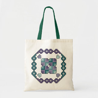 Bolso De Tela Puntada cruzada cuadrada del edredón