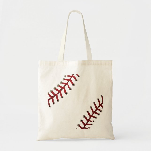 Bolso De Tela Puntadas del béisbol (Frente)