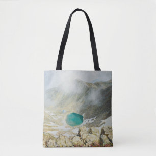 Bolso De Tela Punto de Musala, pintura al óleo, Bulgaria.