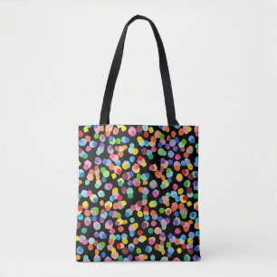 Bolso De Tela Punto de Polka acuarela, fondo de Pascua.