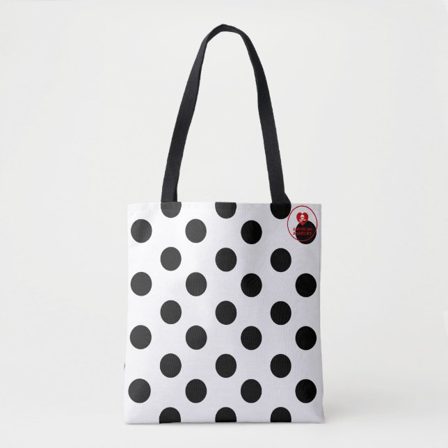 Bolso De Tela Punto de polka extra grande - Tote (Anverso)