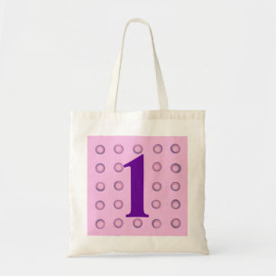 Bolso De Tela Punto de Polka rosa y morado estratificado Edad 1