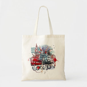 Bolso De Tela punto de referencia del gran bus london