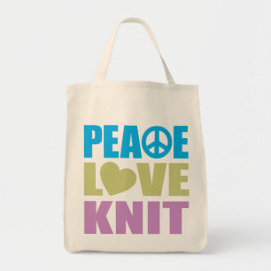 Bolso De Tela Punto del amor de la paz