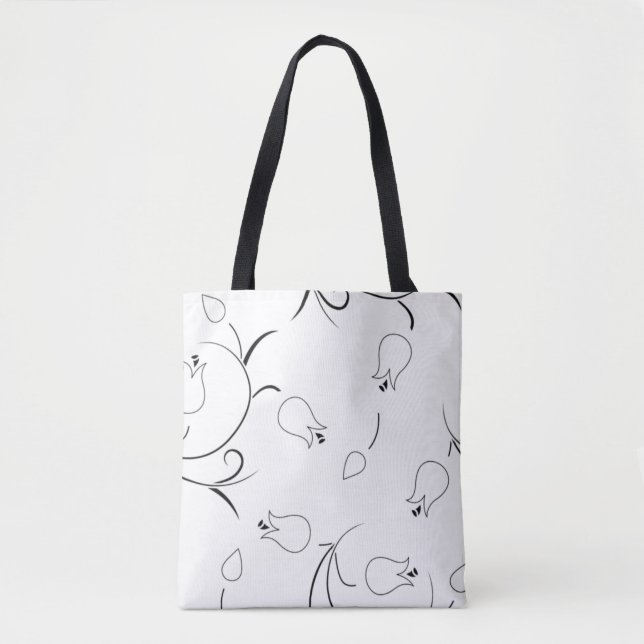 Bolso De Tela Punto, ganso gris (Anverso)