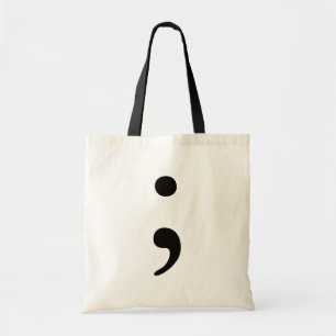 Bolso De Tela Punto y coma