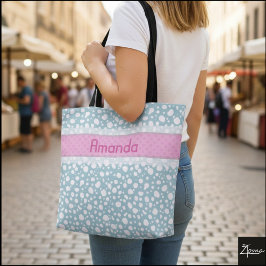 Bolso De Tela Puntos dálmatas con nombre (2)