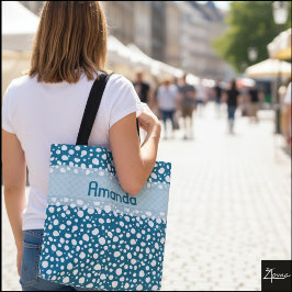 Bolso De Tela Puntos dálmatas con nombre (5)