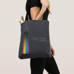 Bolso De Tela Puntos de referencia en luz Big Ben