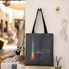 Bolso De Tela Puntos de referencia en luz | Burj Khalifa