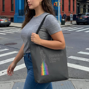 Bolso De Tela Puntos de referencia en luz Estatua de la Libert