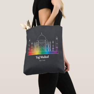 Bolso De Tela Puntos de referencia en luz Taj Mahal