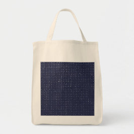 Bolso De Tela Puntos dibujados a mano sobre azul oscuro violeta
