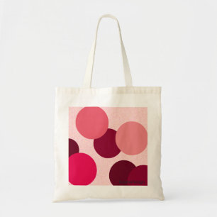 Bolso De Tela Puntos rosados geométricos