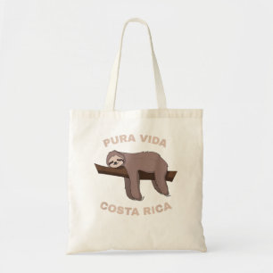 Bolso De Tela Pura Vida Costa Rica - Guay Costa Rica Sloth