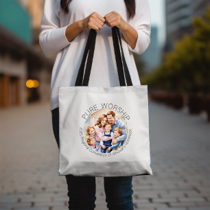Bolso De Tela Pure Worldwide Happy Family Tote Bag