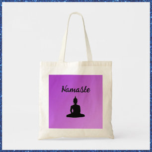 Bolso De Tela Purple Buddha Namaste