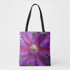Bolso De Tela Purple Clematis Blossom