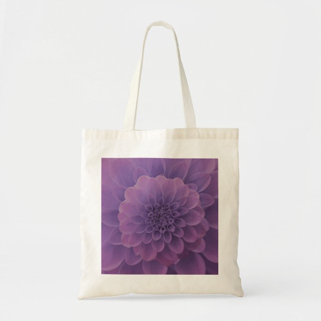 Bolso De Tela Purple Dahlia (Frente)