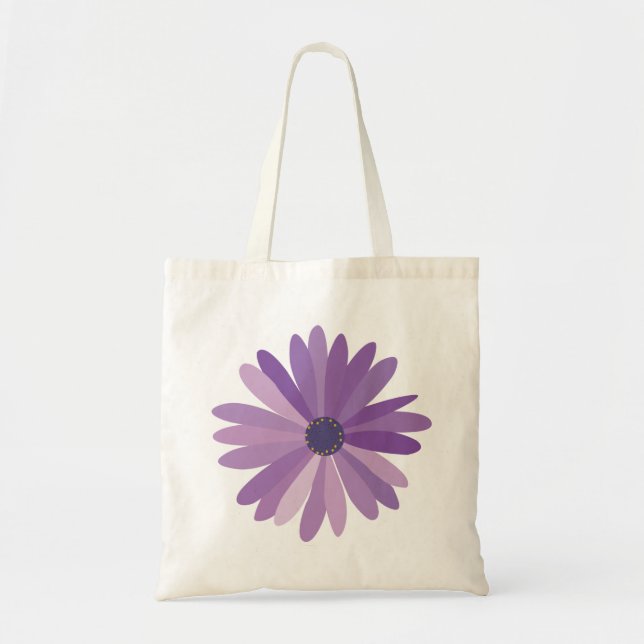 Bolso De Tela Purple Daisy (Frente)