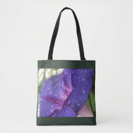 Bolso De Tela Purple Dewdrop Morning Glory 