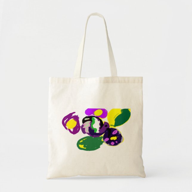 Bolso De Tela Purple hummingbird and flowers  (Frente)