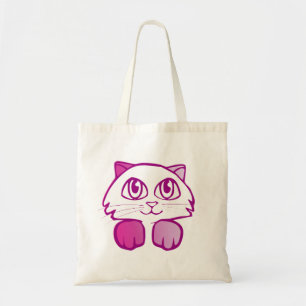 Bolso De Tela Purple Kitty