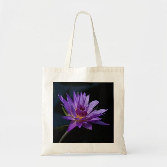 Bolso De Tela Purple Lotus Waterlily Tote Bag (Frente)