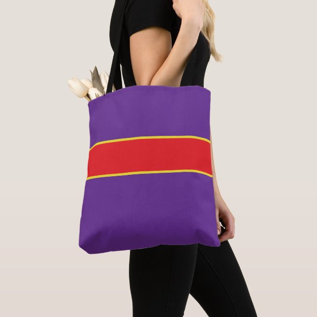 Bolso De Tela Purple Major Tote (Detalle)