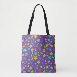 Bolso De Tela Purple Meeple Gamer