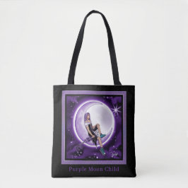 Bolso De Tela Purple Moon Child
