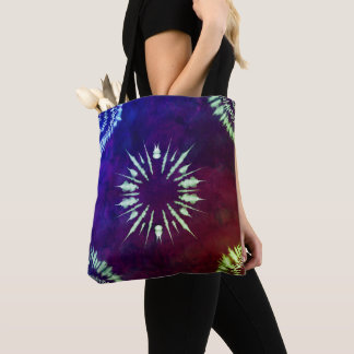 Bolso De Tela Purple Tie Dye Tote