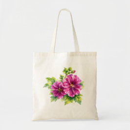 Bolso De Tela Purple Watercolor Flower Illustration 