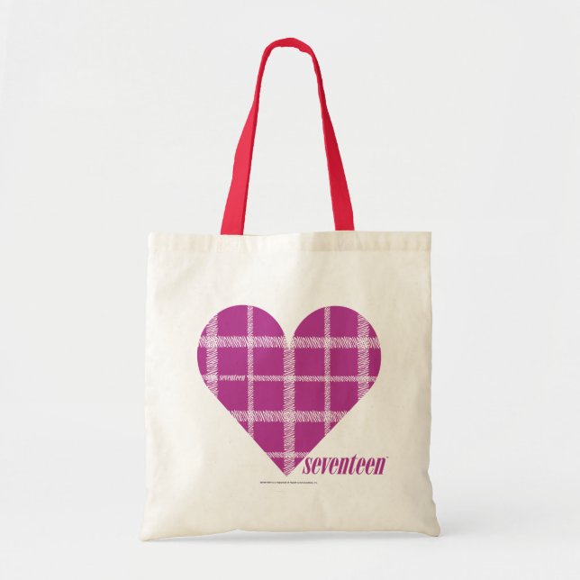 Bolso De Tela Púrpura 2 de la tela escocesa (Frente)