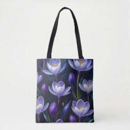 Bolso De Tela Púrpura Crocus