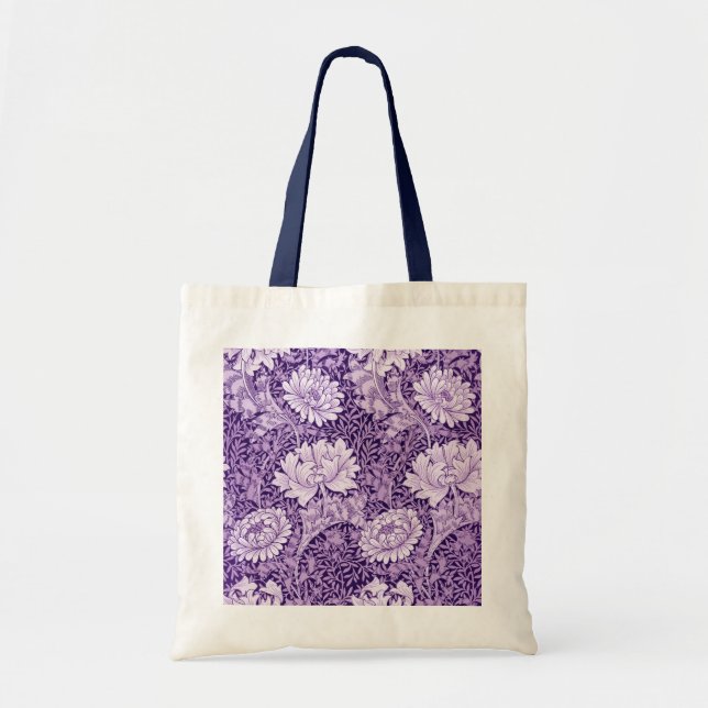 Bolso De Tela Púrpura de crisantemo, William Morris (Frente)