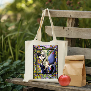 Bolso De Tela Púrpura de Floral de hadas rubias