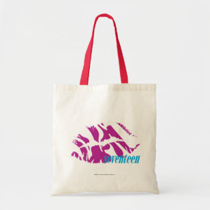 Bolso De Tela Púrpura de la cebra