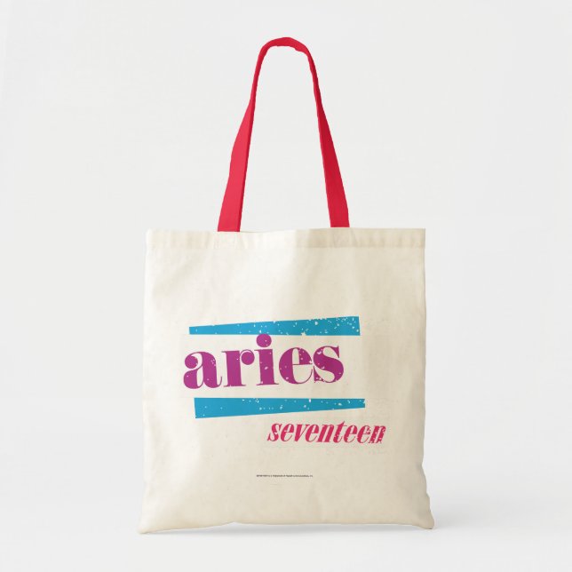 Bolso De Tela Púrpura del aries (Frente)