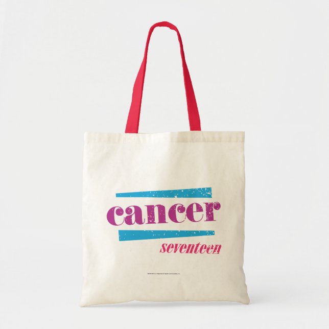 Bolso De Tela Púrpura del cáncer (Frente)